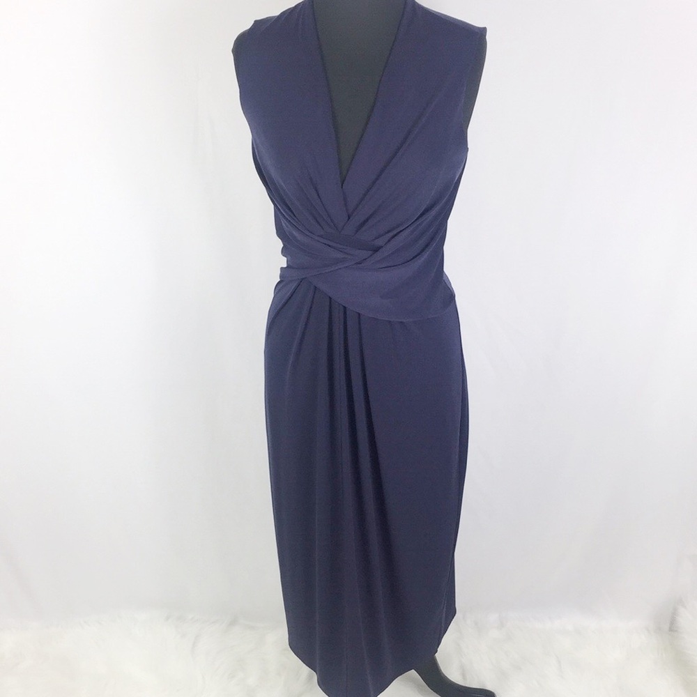 MODA INTERNATIONAL Tie Purple Dress- size 8